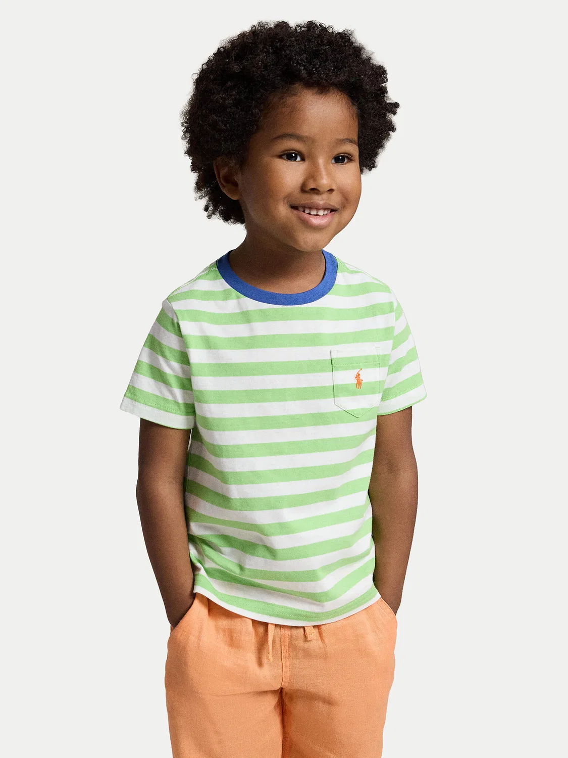 Футболка стандартного кроя для мальчика Polo Ralph Lauren, зеленый