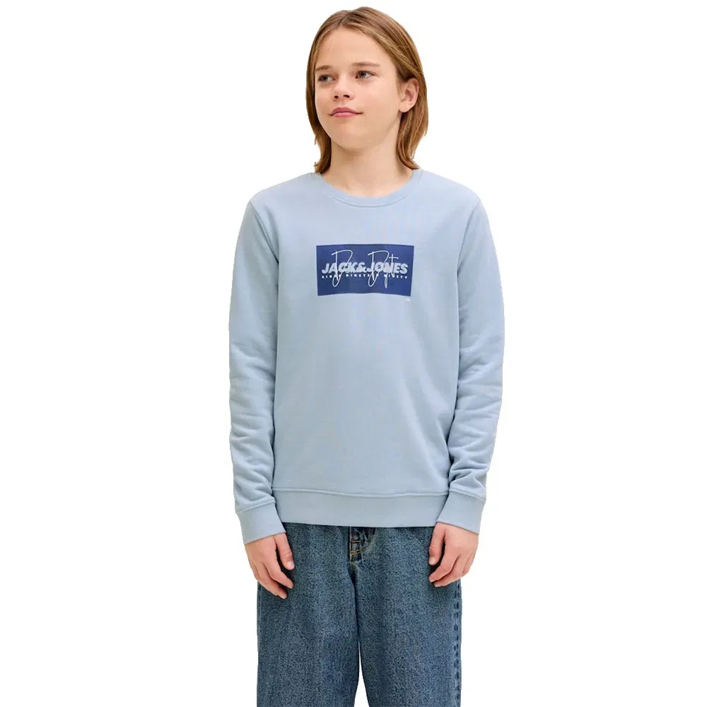 Свитшот с принтом Cole Jack & Jones, синий