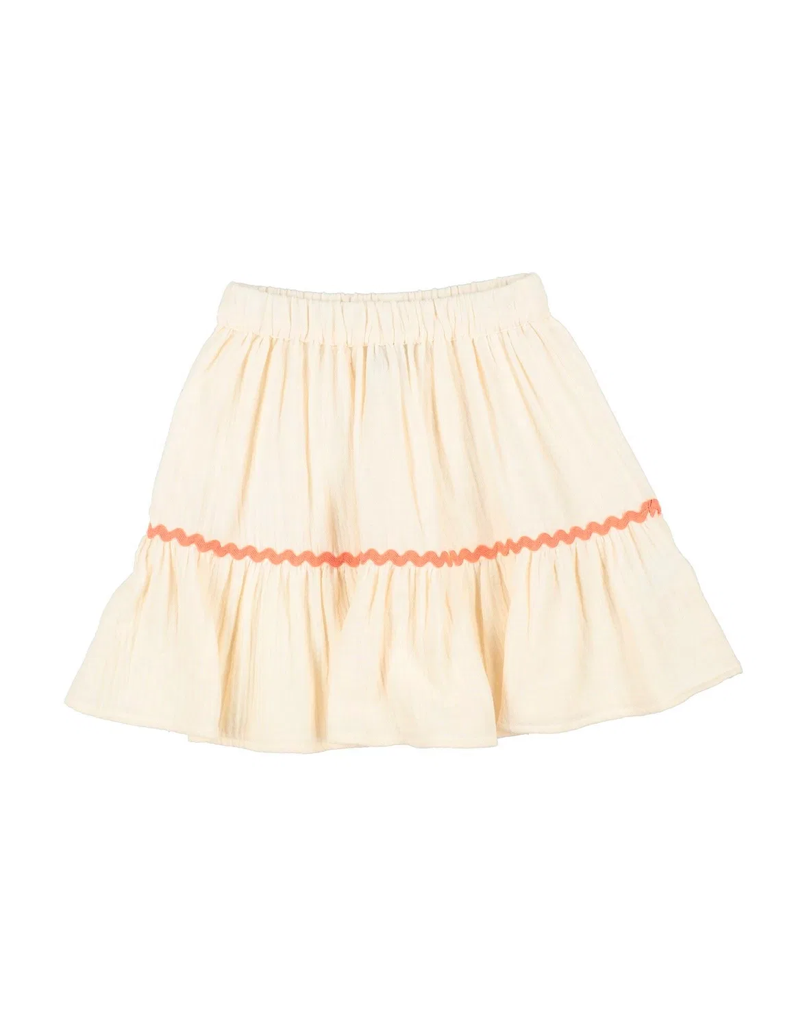 Детская юбка для девочек с аппликациями Woven Mipounet, айвори