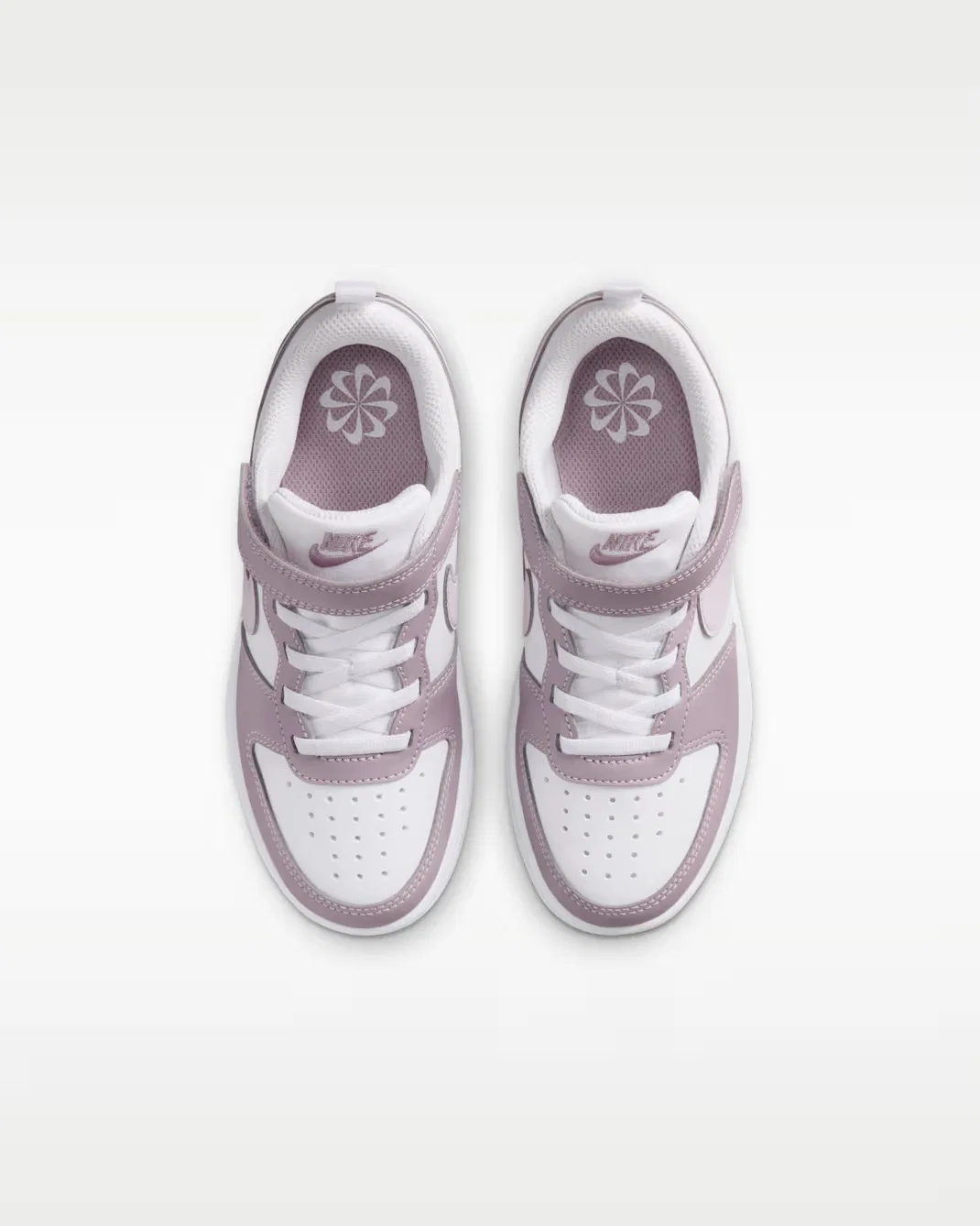 Детская обувь Nike Court Borough Low Recraft, White/Plum Fog/White/Venice — фото 4