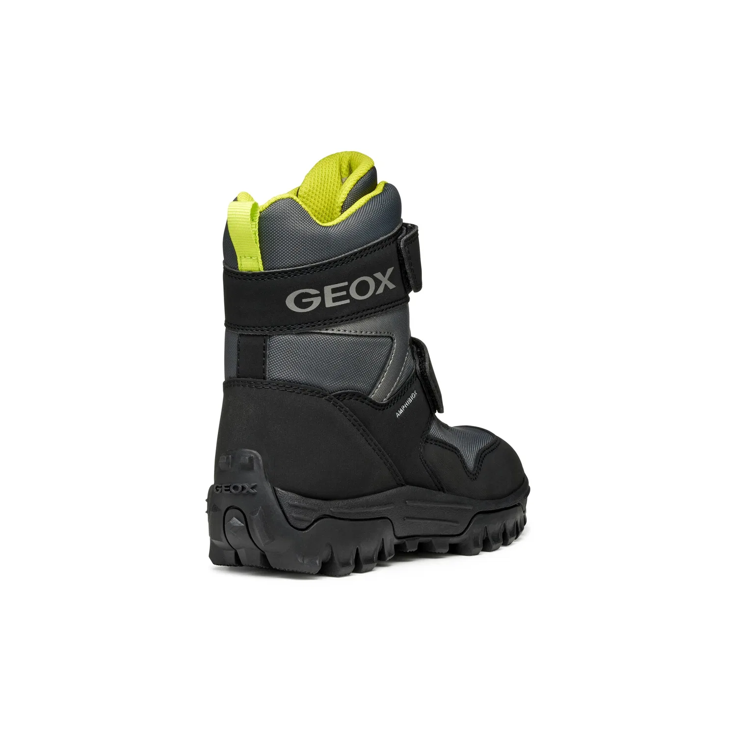 Детские зимние ботинки снегозащитные Geox J HIMALAYA BOY B ABX, Grey-Lime — фото 4