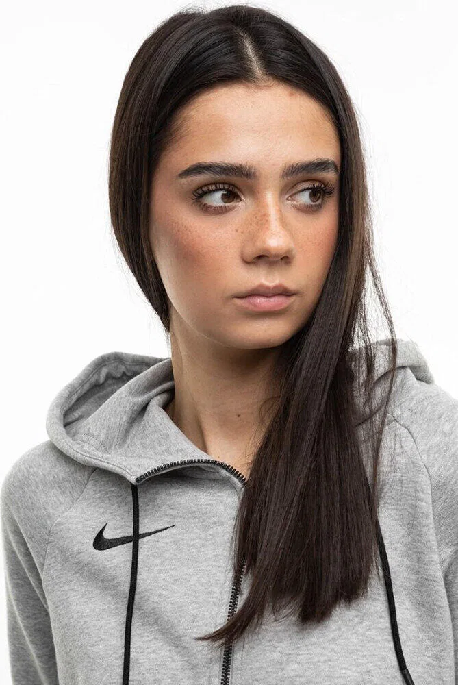 Женское худи с капюшоном и принтом Park 20 Nike, Grau Schwarz Hellgrau — фото 3