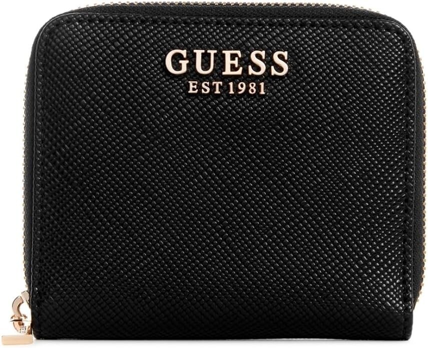 

Женский маленький кошелек на молнии Laurel GUESS, черный