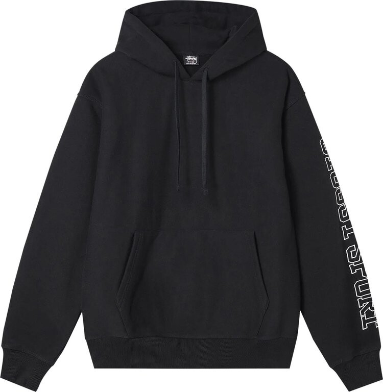 

Толстовка Stussy Sport Appliqué Hood 'Black', черный