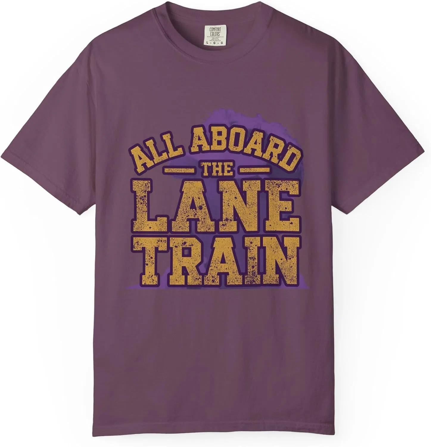 Женская футболка с принтом All Aboard The Lane Train, ягодный