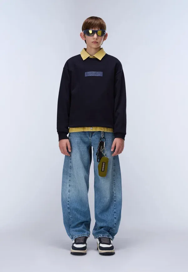 Худи с принтом Unisex Napapijri Marine, синий — фото 2