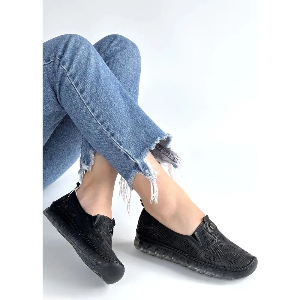 Детские спортивные кроссовки кожаные Rinna Siyah Deri Spor Ayakkabı Beruflic — фото 3