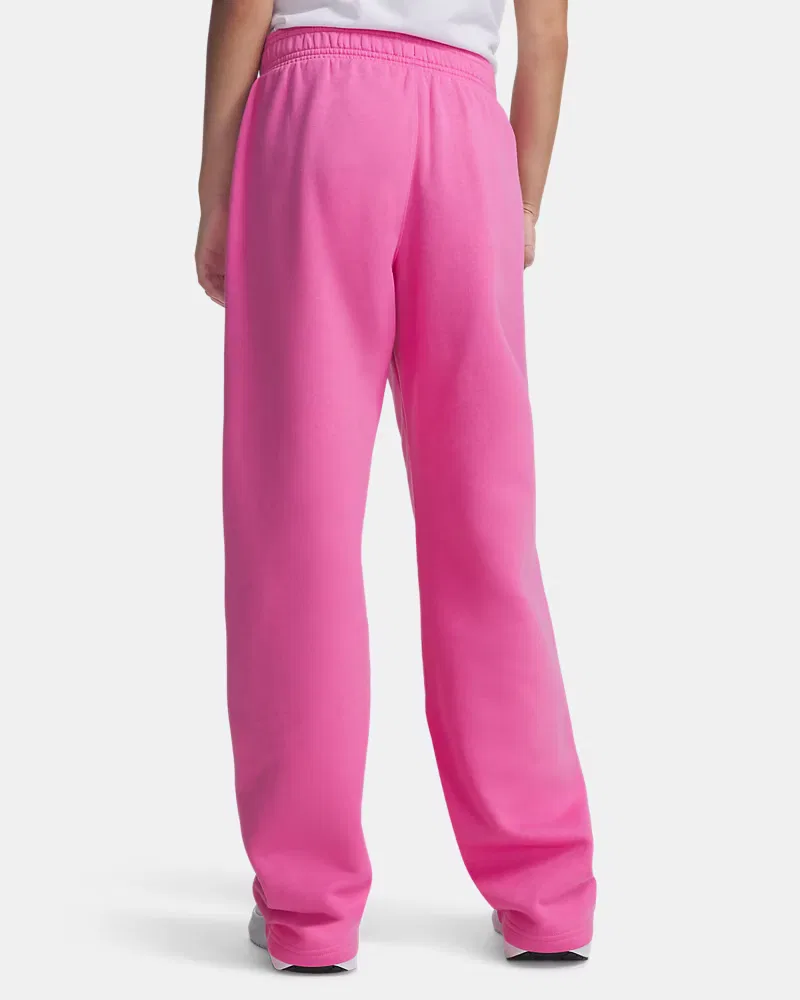Штаны 71 см утепленные с начесом Rival Fleece UnderArmour, Pink Frenzy/White — фото 2