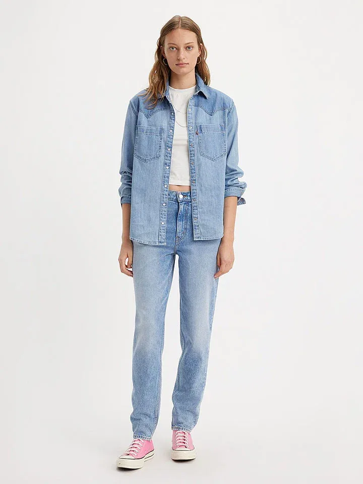 Женские джинсы Mom fit 80s Levi's, Light Blue