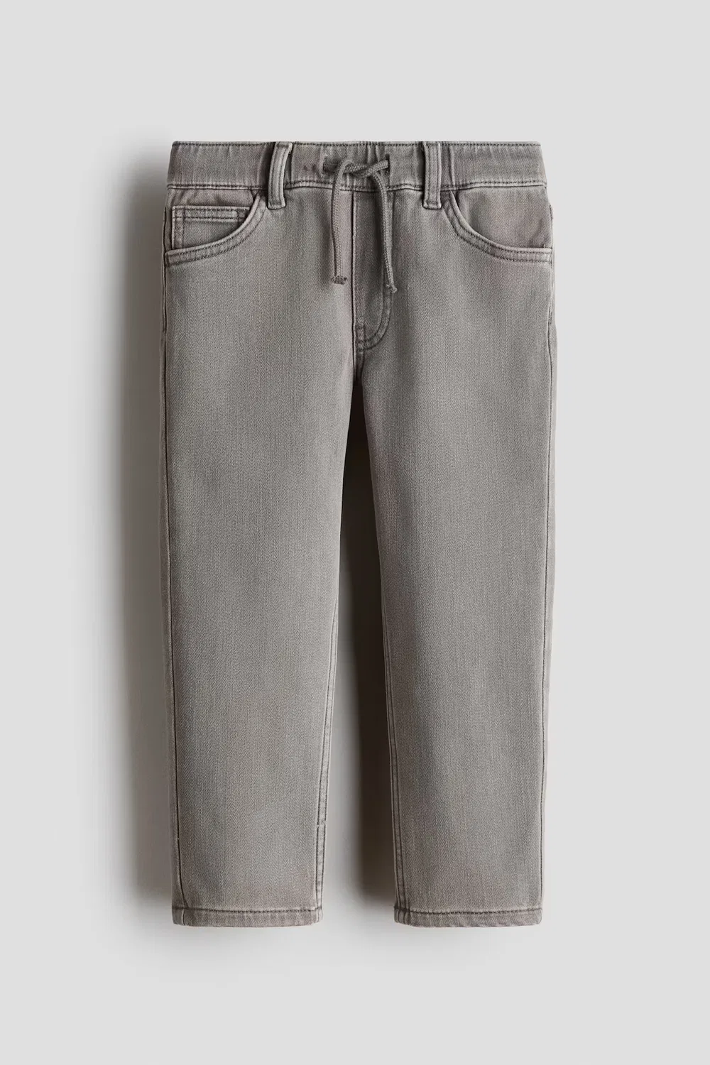 Джинсовые спортивные штаны из хлопка H&M, Helles Denimgrau — фото 3