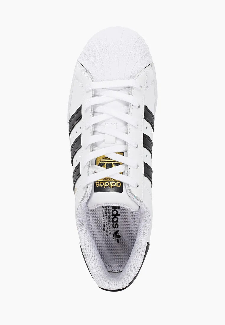 Кроссовки Adidas Superstar, белый/черный (Размер US 8, FR 41) — фото 2