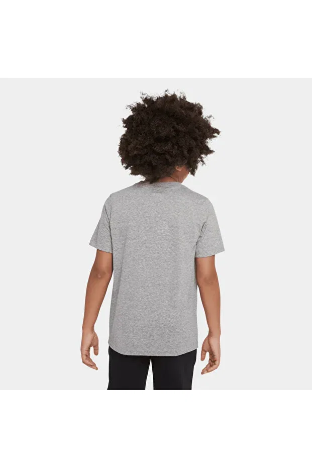 Детская футболка для девочек с коротким рукавом Sportswear Nike, Gray — фото 4