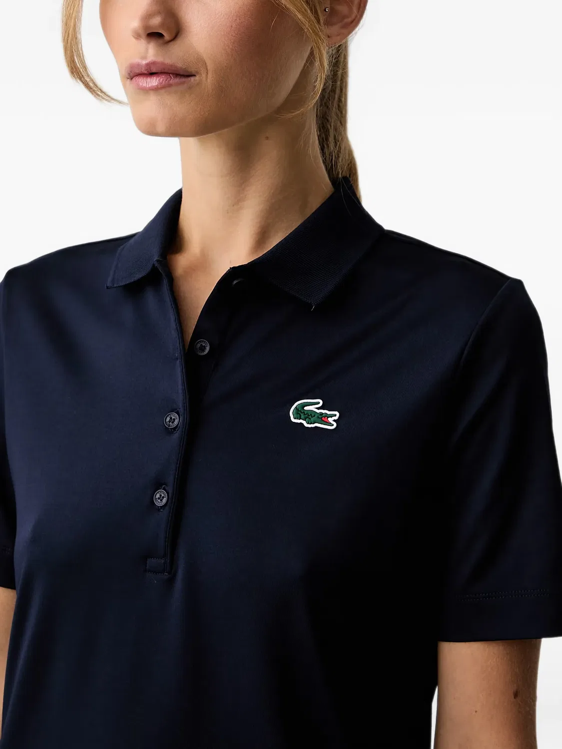 Рубашка поло синего цвета Lacoste, синий — фото 4
