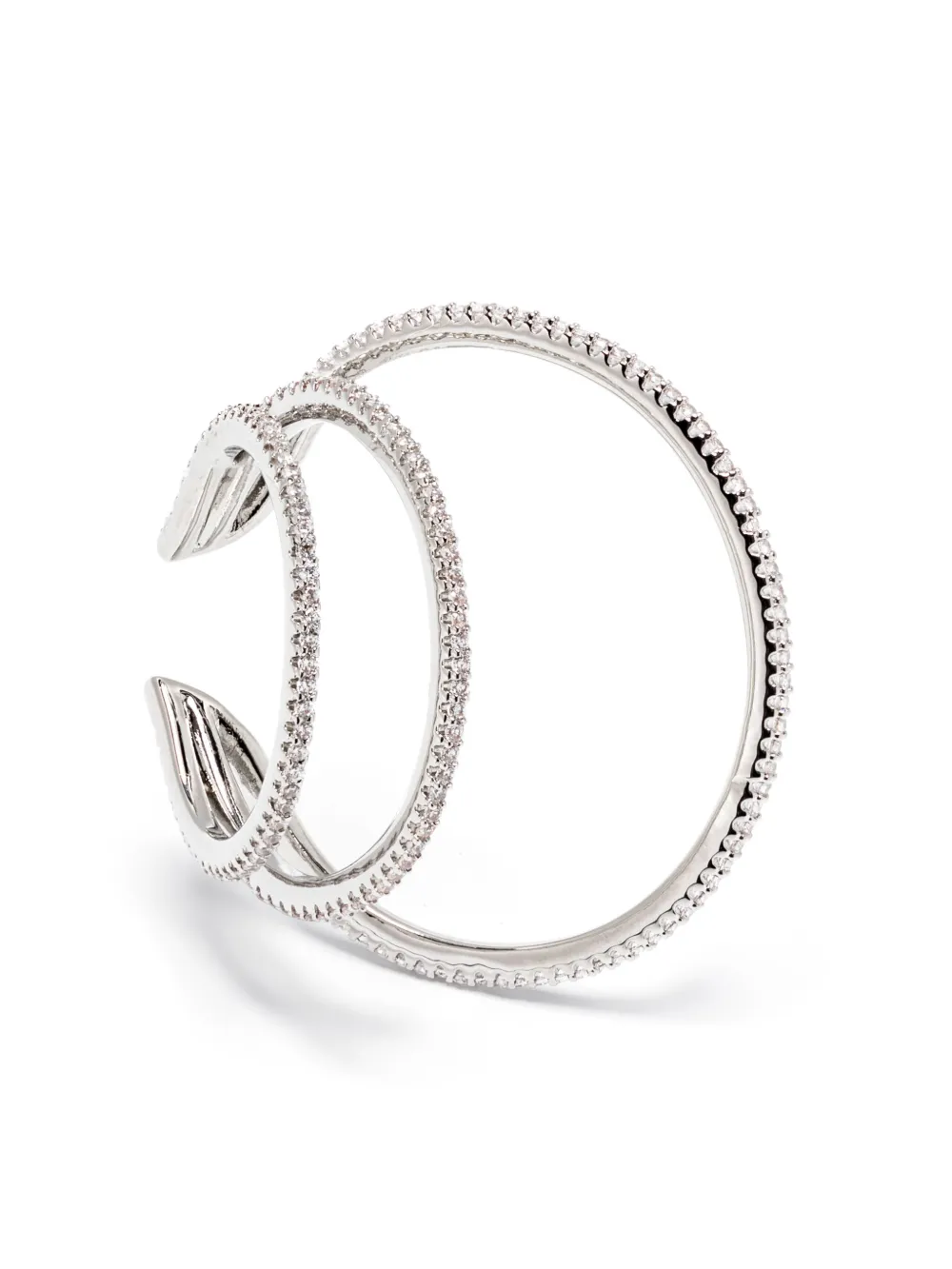 

Серьга-кафф Jade с кристаллами Federica Tosi, серебряный