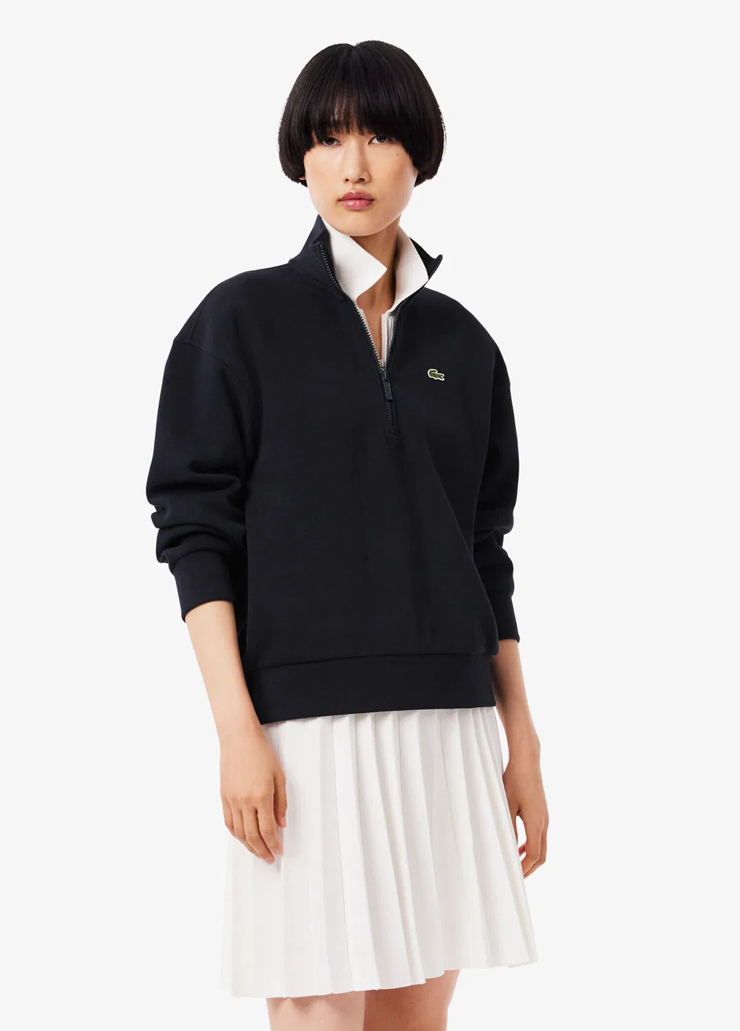 Свитшот Lacoste Relaxed Fit, темно-синий — фото 2