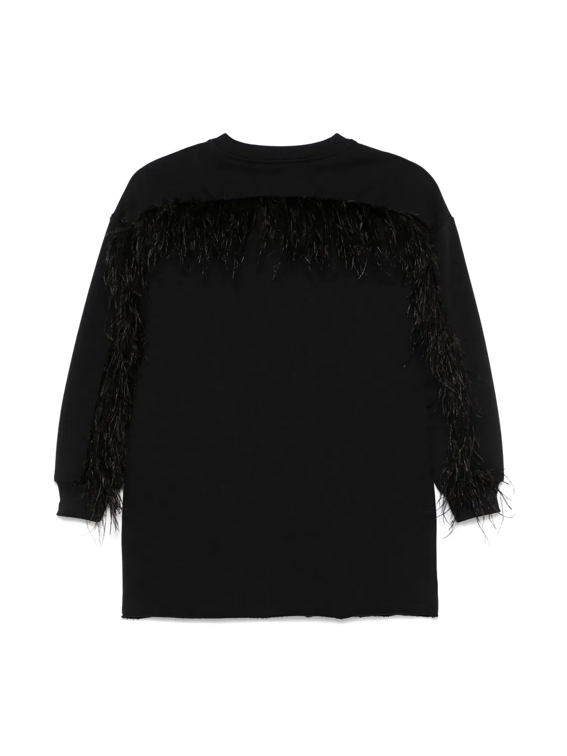 Платье с перьевыми деталями Andorine, черный — фото 3