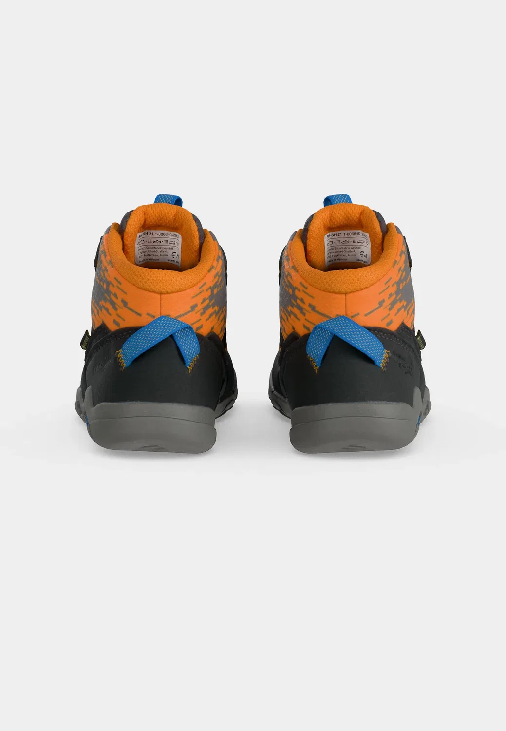 Barefoot trace - высокие кроссовки Superfit, Grau/Orange — фото 4