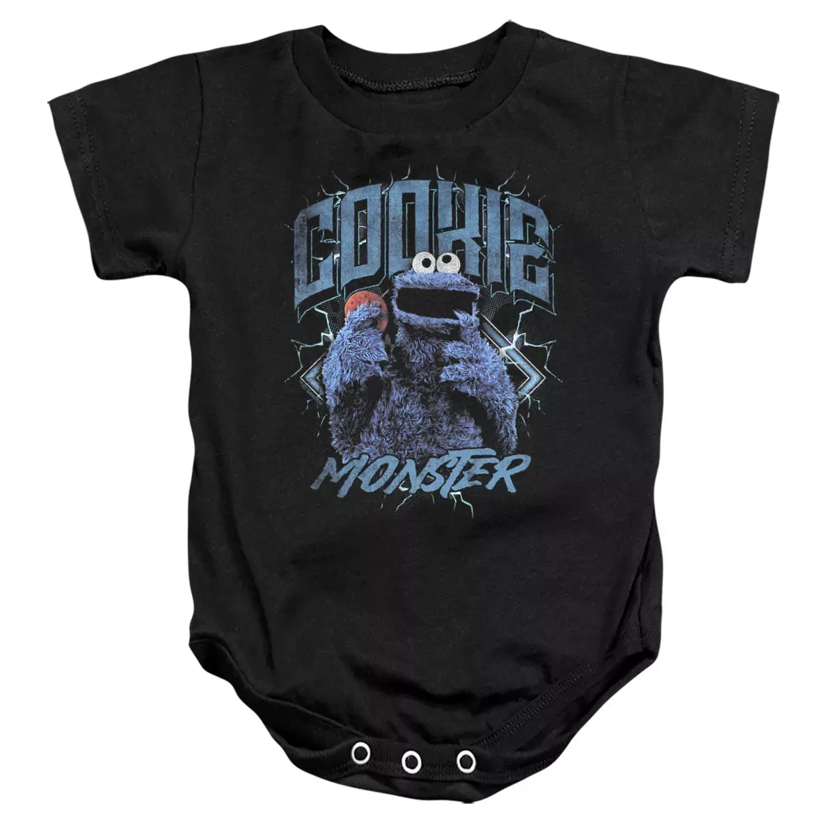 Детское боди с коротким рукавом Sesame Street, Black