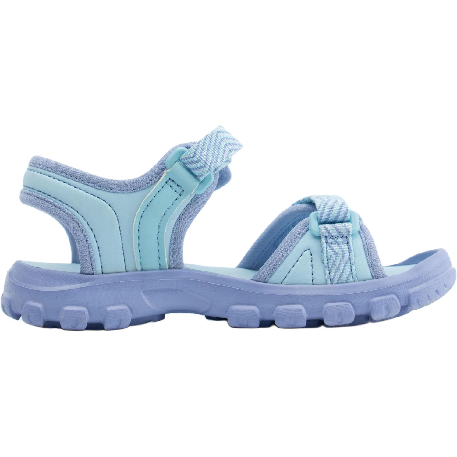 Детские сандалии с закрытым носком нескользящие износостойкие DECATHLON, Light Lavender/Ice Blue — фото 3