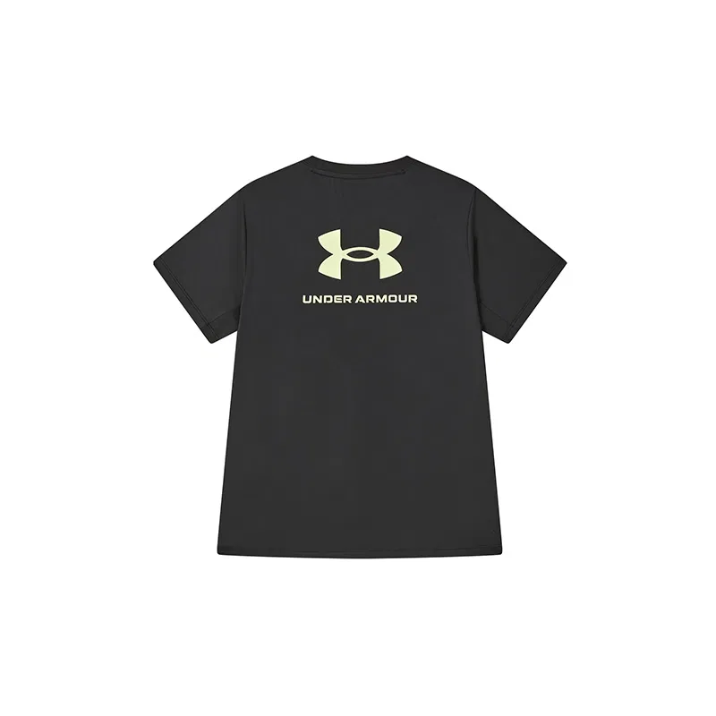 Футболка с круглым вырезом, умеренная растяжимость, Under Armour, Black — фото 3