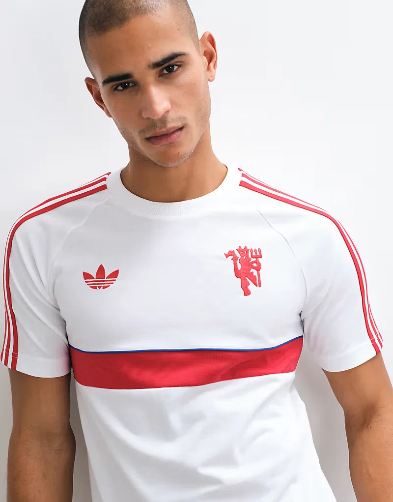 Футболка Adidas performance Manchester United Originals, белый — фото 3