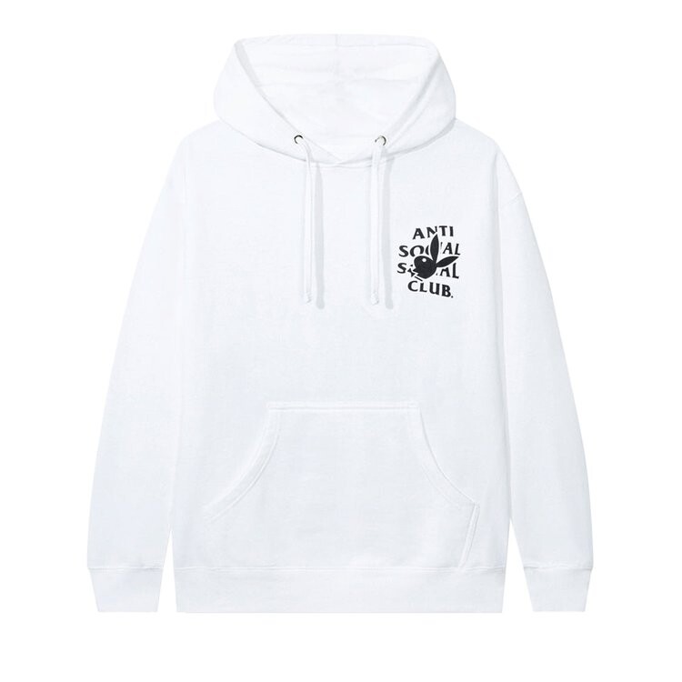 

Худи Anti Social Social Club x Playboy Bunny Logo Hoodie White 'White', белый
