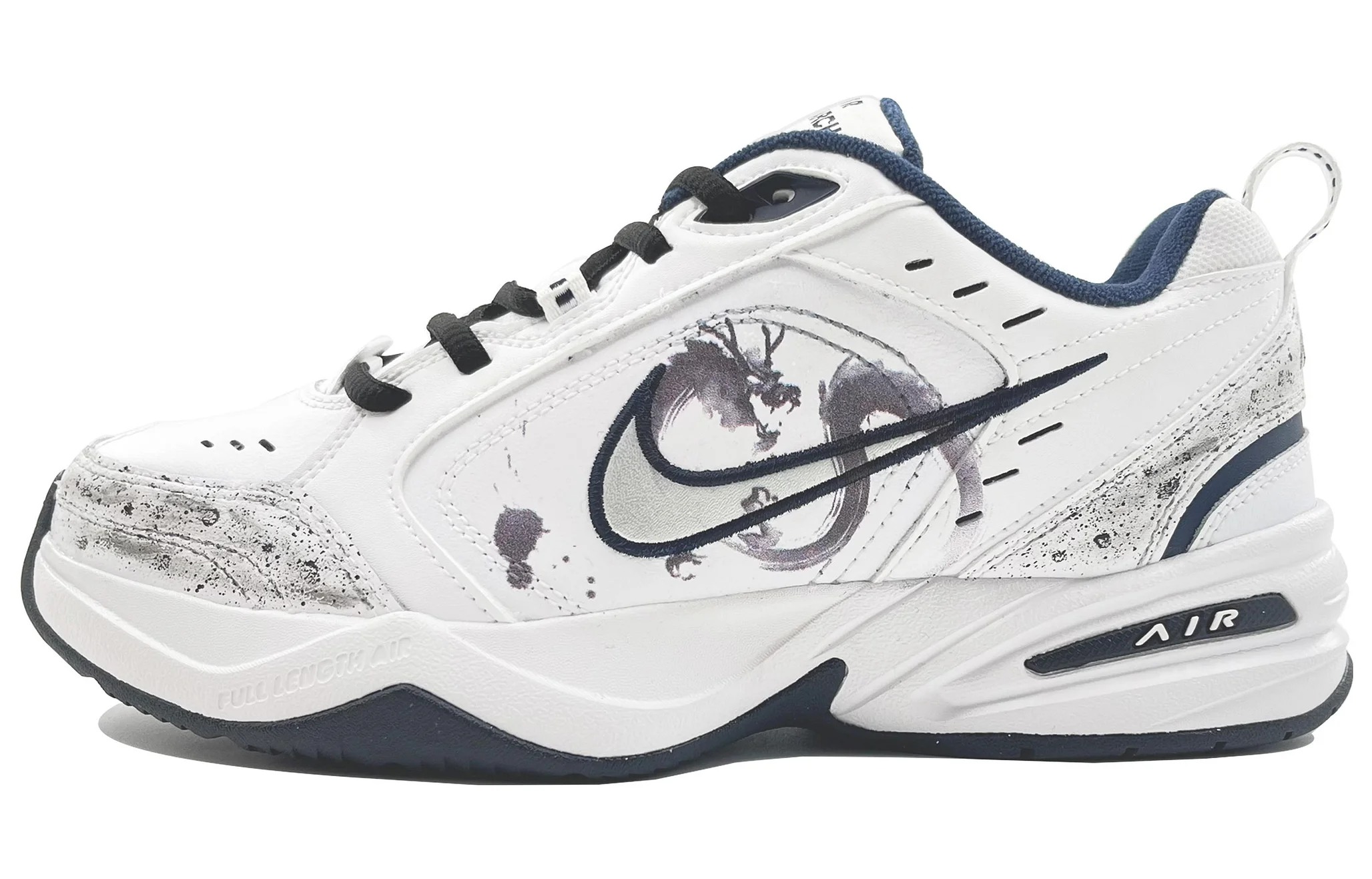 

Кастомизированные кроссовки Nike Air Monarch 4 Unisex, белый