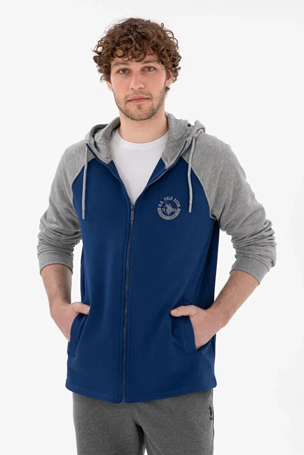 Мужской кардиган с длинным рукавом U.S. Polo Assn., Indigo