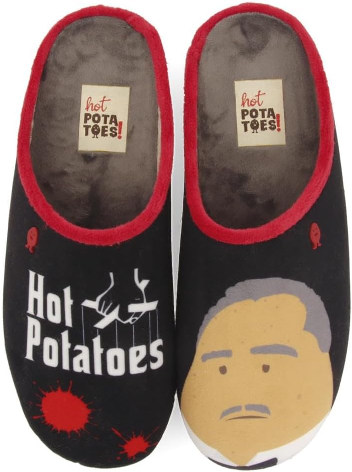 

Мужские классические тапочки Hot Potatoes!, белый/черный