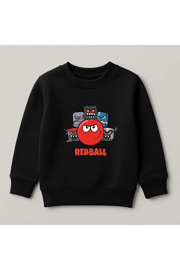 Детские свитшот для мальчиков с принтом Redball Svart Wear, Black