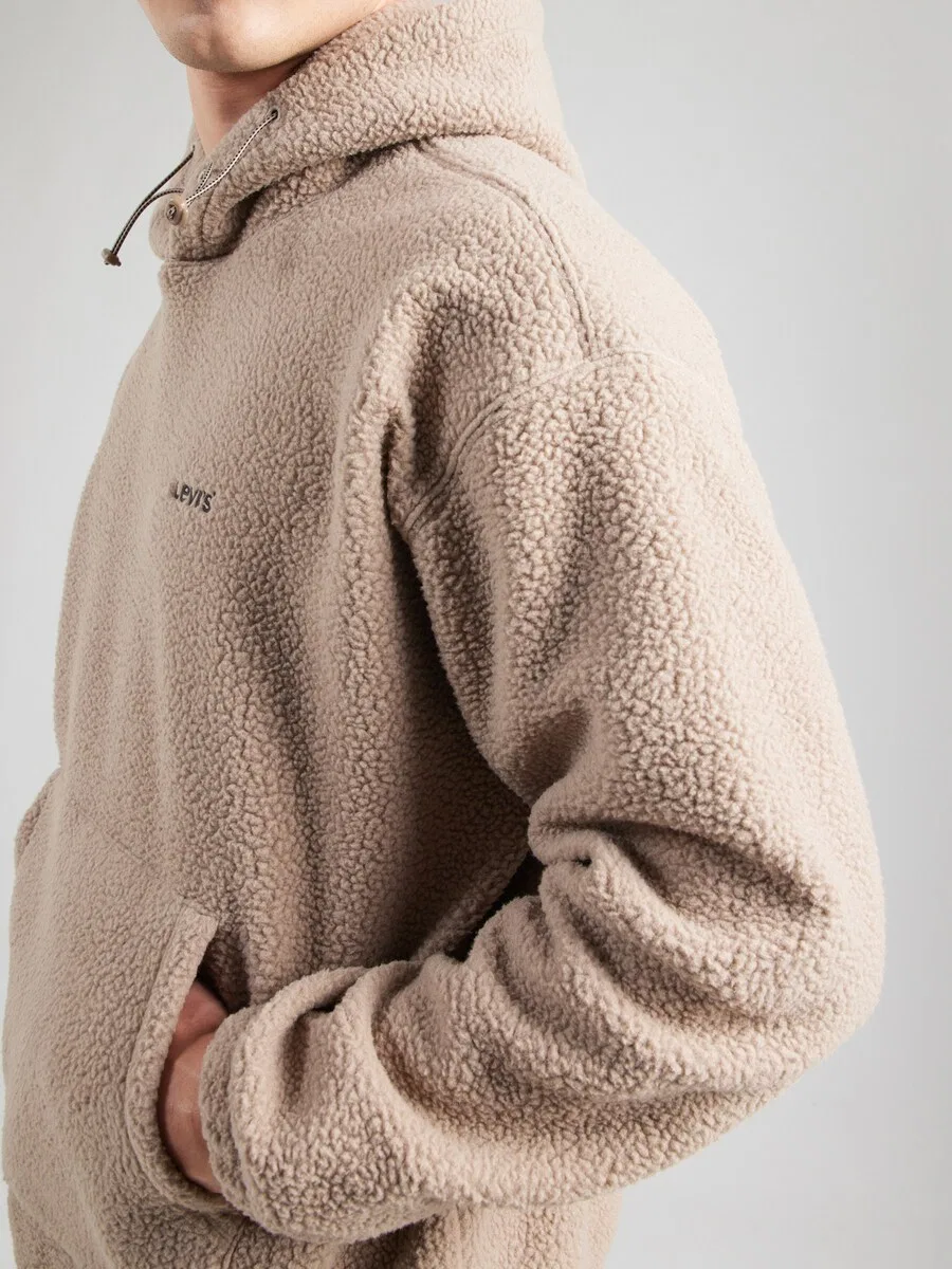 Толстовка LEVI'S 'Cozy Up Hoodie' бежевого цвета — фото 3