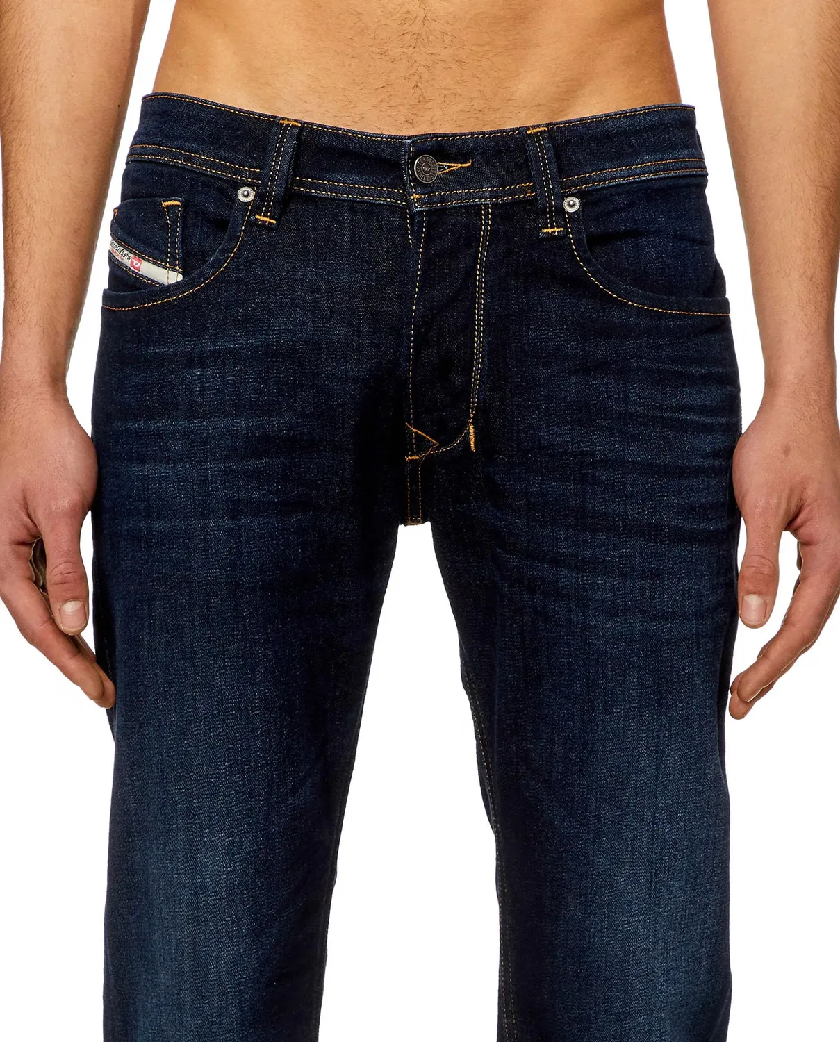 Мужские джинсы regular fit Diesel, Azul Marino — фото 3