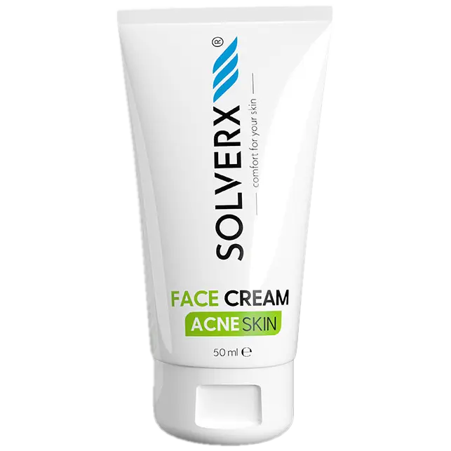 

Solverx Acne Skin крем для лица от прыщей, 50 мл