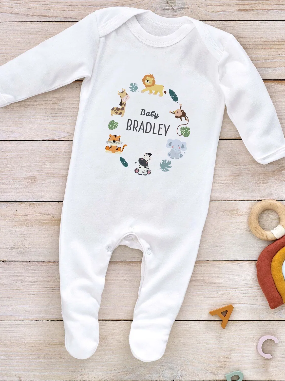 Слип Animal Icon Little Years, белый