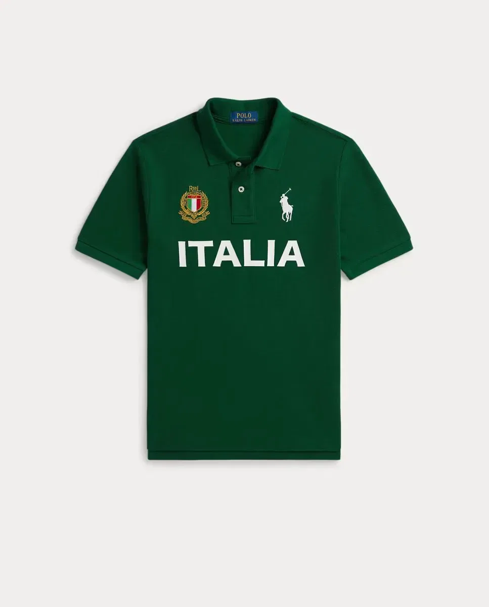 Детское поло для мальчиков хлопковое Polo Ralph Lauren, Verde Oscuro