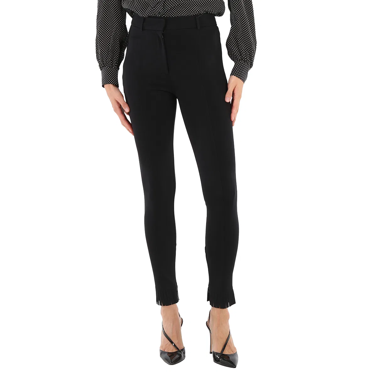 Брюки женские с бахромой Burberry, Black