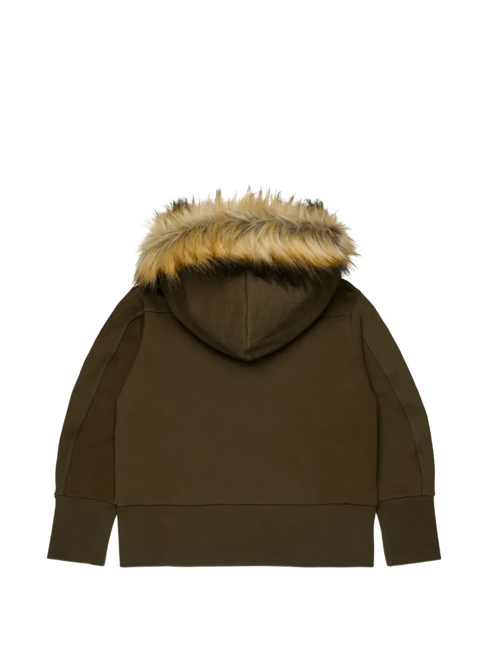 Худи с вельветовым карманом Dsquared2 Kids, зеленый — фото 2
