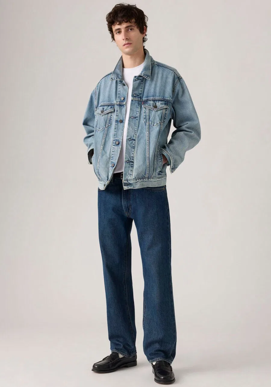 Джинсы LEVI'S Regular '555 Relaxed Straight' синего цвета — фото 4