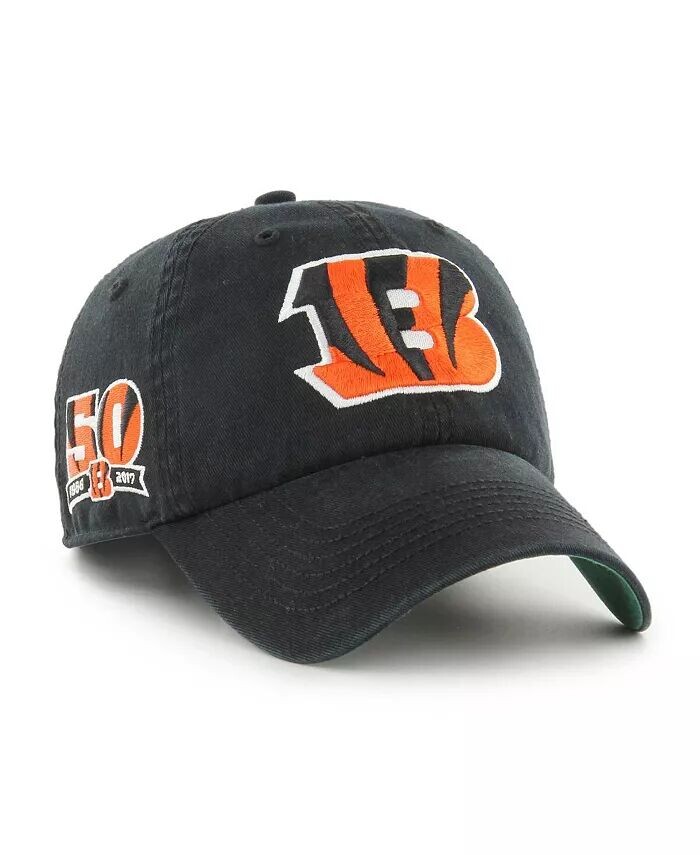 

Черная мужская приталенная шляпа Cincinnati Bengals Sure Shot Franchise '47 Brand, черный