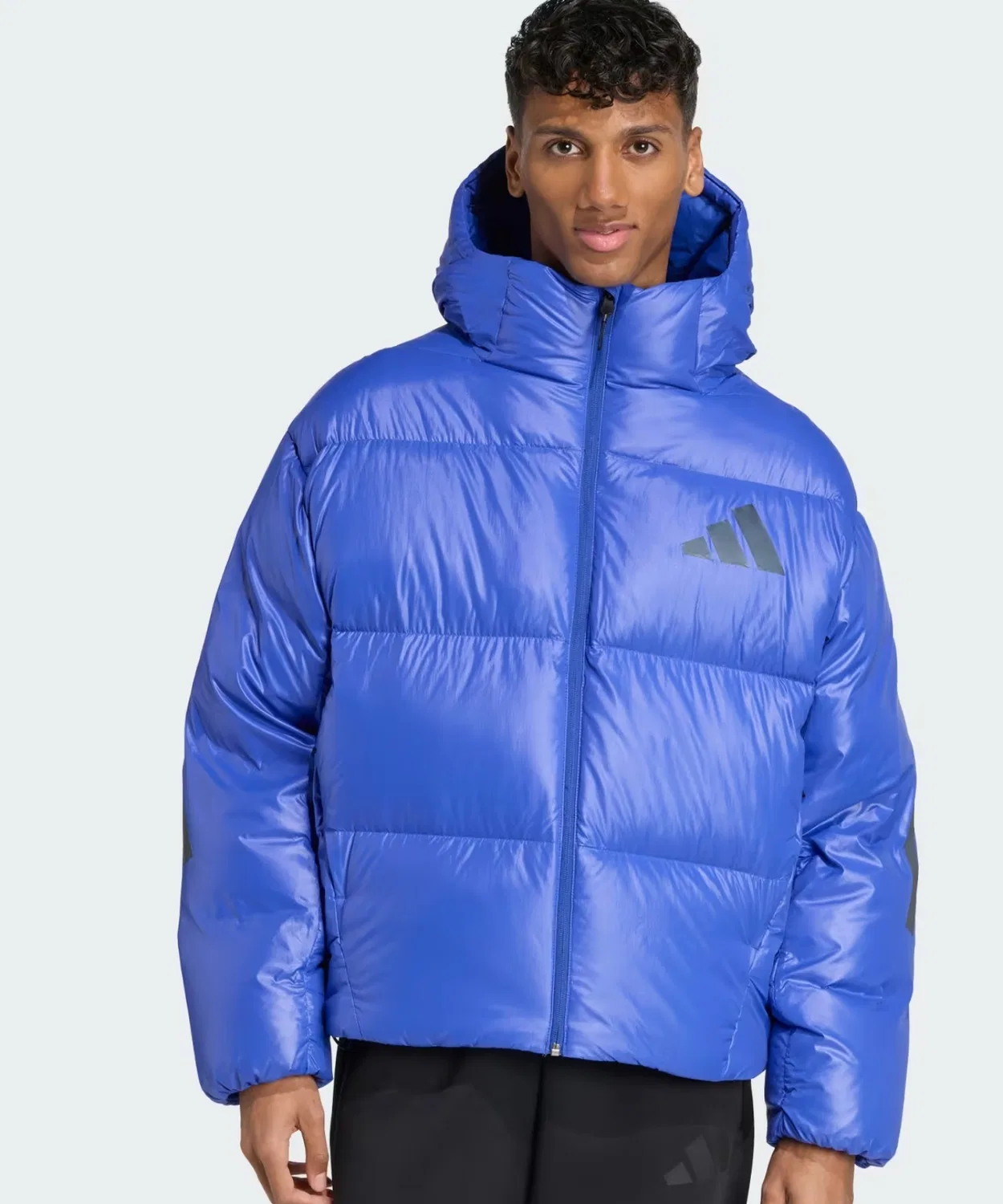 Мужская куртка-пуховик с капюшоном Climawarm Z.N.E. Adidas, Blue — фото 2
