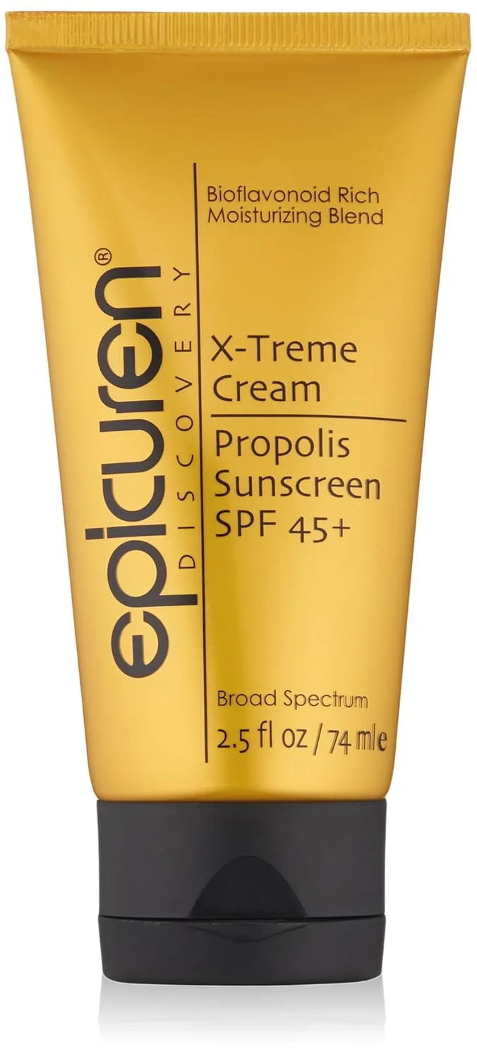 Солнцезащитный крем X-TREME CREAM PROPOLIS SPF 45+ Epicuren Discovery, Yellow