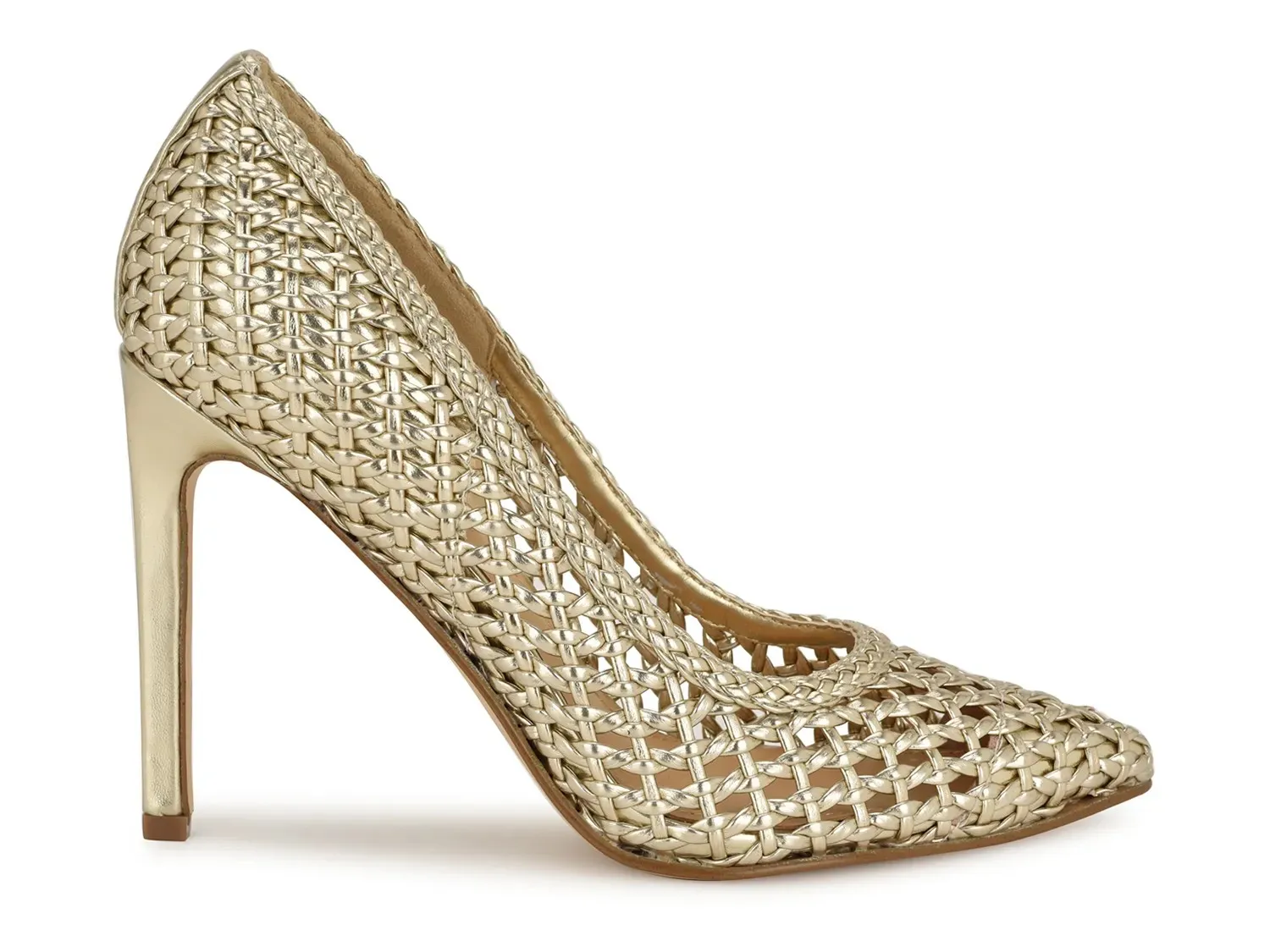 Туфли-лодочки Nine West Tatiana, золотистый металлик — фото 3