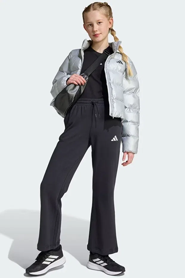 Детские спортивные штаны для девочек свободного кроя Adidas, Black — фото 3