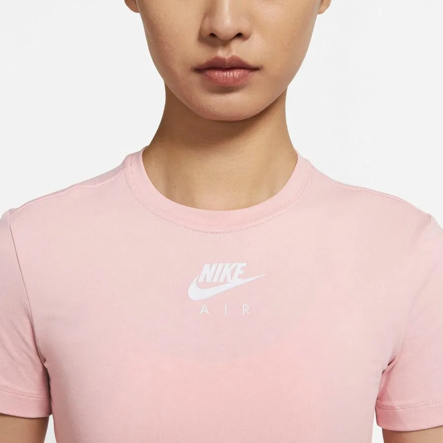 Женский топ-кроп с принтом Nike Air CZ8632 Nike, Розовый — фото 4
