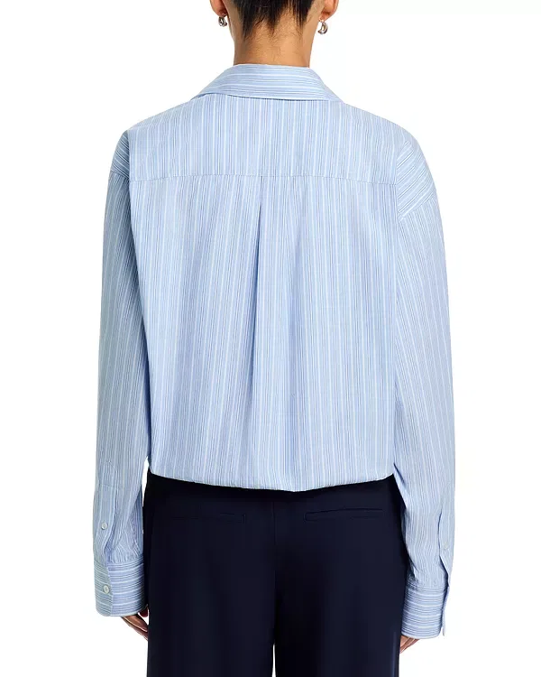Женский топ с длинным рукавом Pre Styled Gathered Shirt Alexander Wang, Light Blue — фото 3