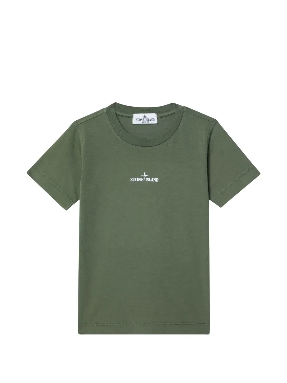Футболка с логотипом Stone Island Junior, зеленый