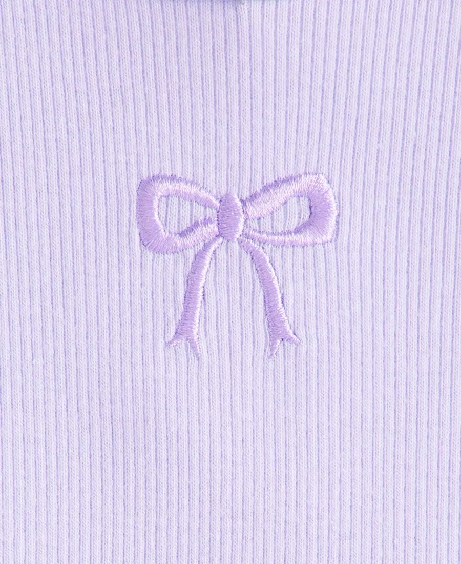 Детская футболка с коротким рукавом-фонариком, с вышивкой Epic Threads, Icy Grape — фото 3