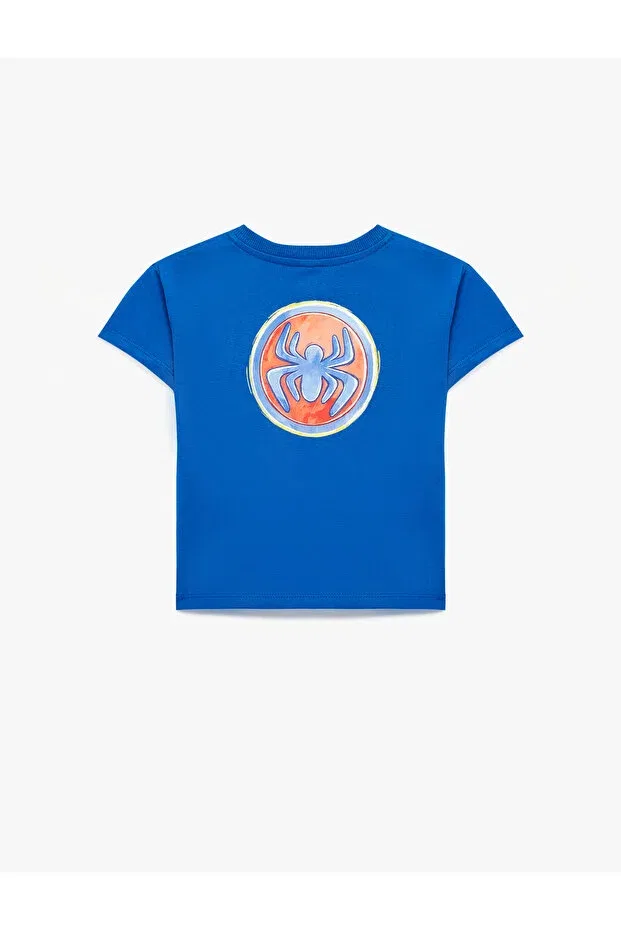 Детская футболка с принтом Spider-Man Koton, Blue — фото 2