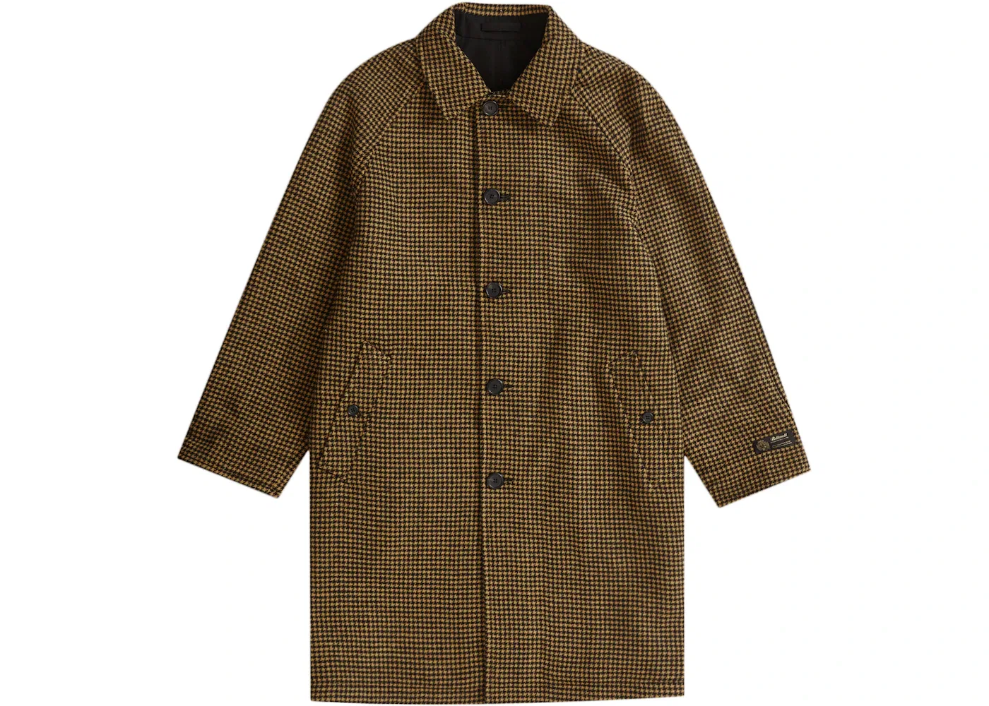 Мужское пальто с принтом Houndstooth Supreme, Black