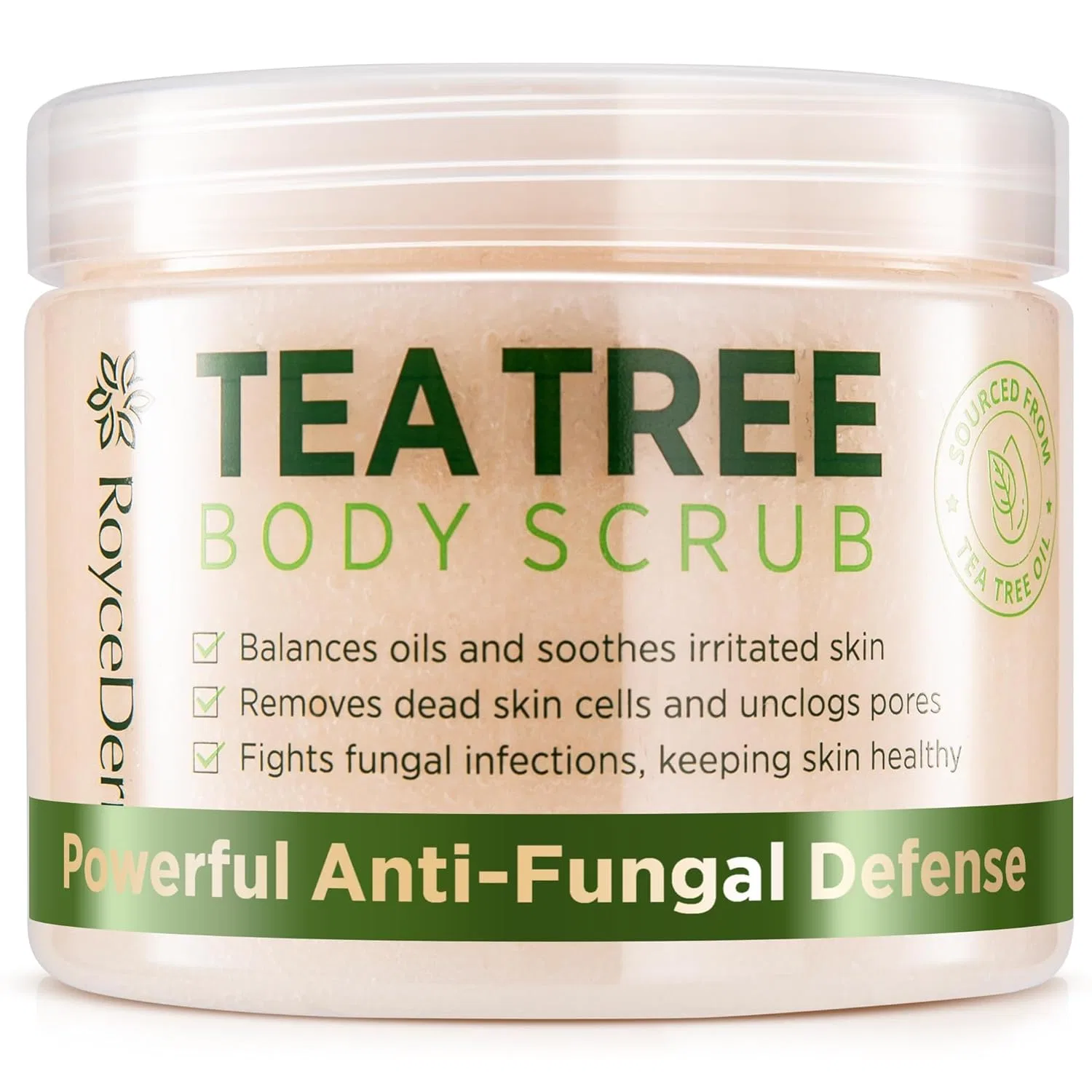 Скраб для тела Tea Tree Antifungal Body Scrub, Roycederm, 340 г